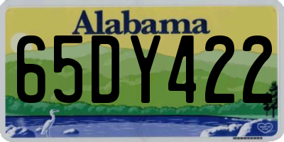 AL license plate 65DY422