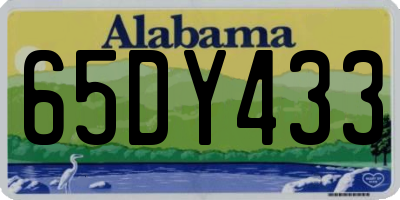 AL license plate 65DY433