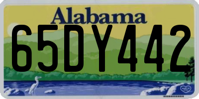 AL license plate 65DY442