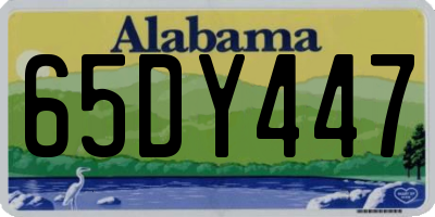 AL license plate 65DY447
