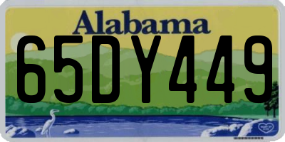 AL license plate 65DY449