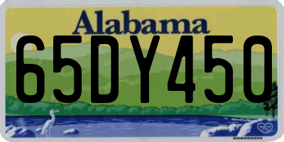 AL license plate 65DY450