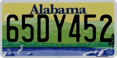 AL license plate 65DY452