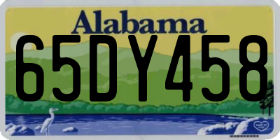 AL license plate 65DY458