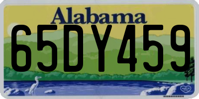 AL license plate 65DY459