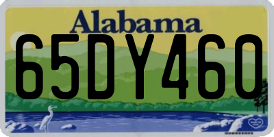 AL license plate 65DY460
