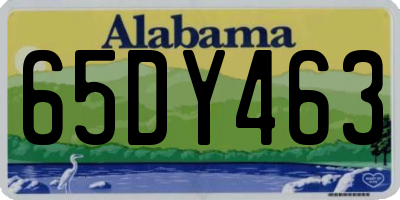 AL license plate 65DY463