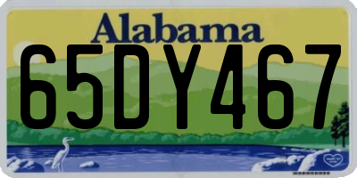 AL license plate 65DY467