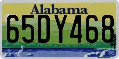 AL license plate 65DY468