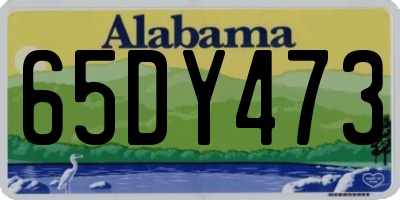 AL license plate 65DY473