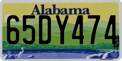 AL license plate 65DY474