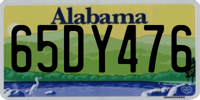 AL license plate 65DY476