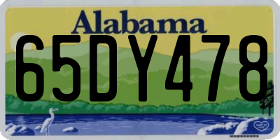 AL license plate 65DY478