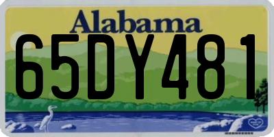 AL license plate 65DY481