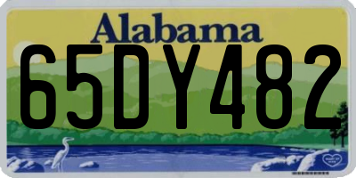 AL license plate 65DY482