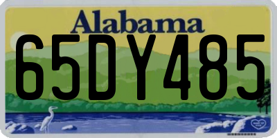 AL license plate 65DY485