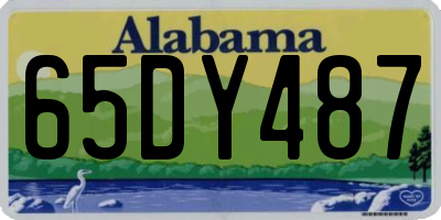 AL license plate 65DY487