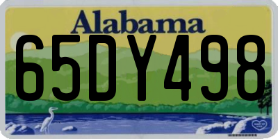 AL license plate 65DY498