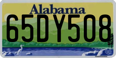 AL license plate 65DY508