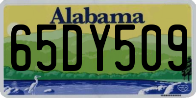 AL license plate 65DY509