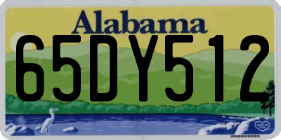AL license plate 65DY512