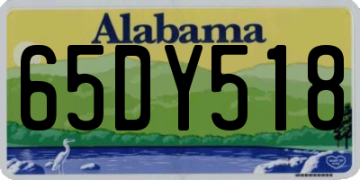 AL license plate 65DY518