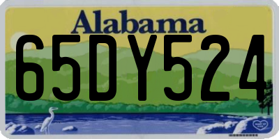 AL license plate 65DY524