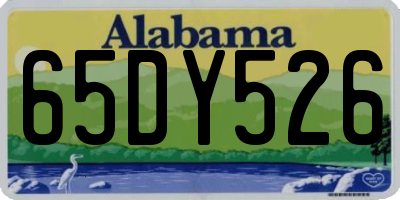 AL license plate 65DY526