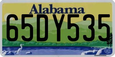 AL license plate 65DY535