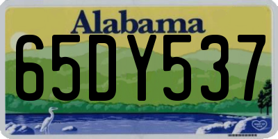 AL license plate 65DY537