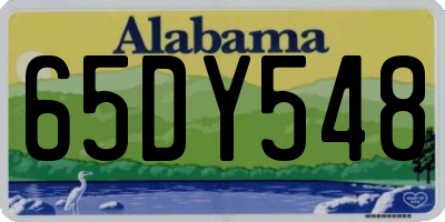 AL license plate 65DY548