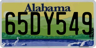 AL license plate 65DY549