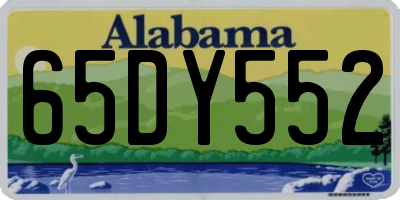 AL license plate 65DY552