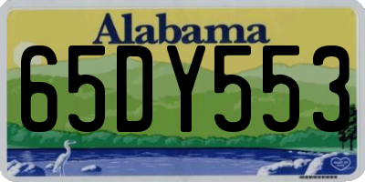 AL license plate 65DY553