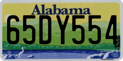 AL license plate 65DY554