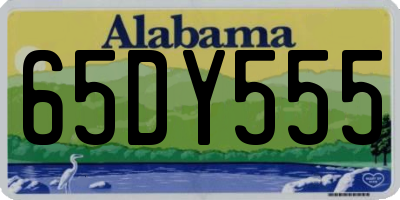 AL license plate 65DY555