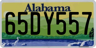 AL license plate 65DY557