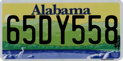 AL license plate 65DY558