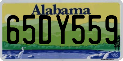 AL license plate 65DY559