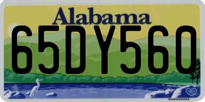 AL license plate 65DY560