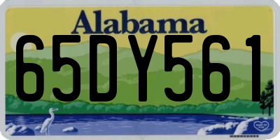 AL license plate 65DY561