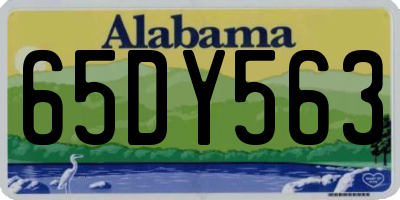 AL license plate 65DY563