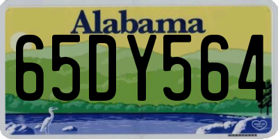 AL license plate 65DY564