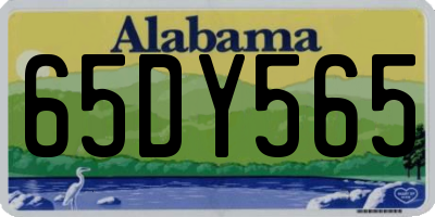 AL license plate 65DY565