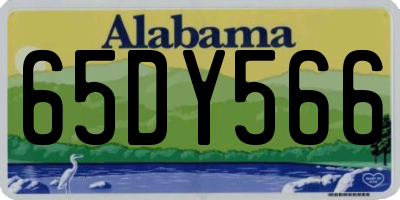 AL license plate 65DY566