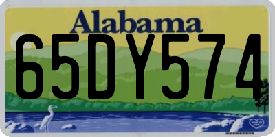 AL license plate 65DY574
