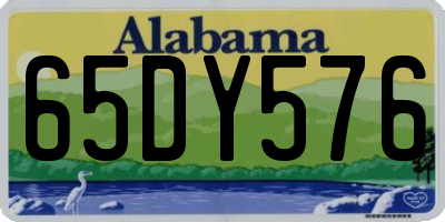 AL license plate 65DY576