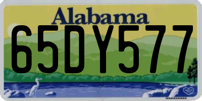 AL license plate 65DY577