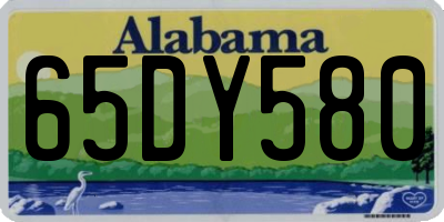 AL license plate 65DY580
