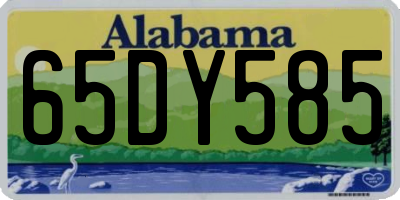AL license plate 65DY585